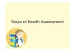 Steps of health assessment