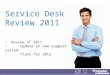 Client event november 2011   service desk update