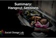 Social Change Lab for Health Hangouts Output