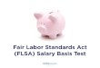FLSA Salary Basis Test