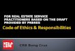 Code of Ethics & Responsibilities