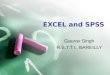 Role of Excel and Spss