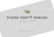 Entrepreneurship Basics  - Fund Raising (Hebrew)