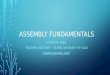 Part II: Assembly Fundamentals