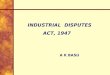 Slide-Industrial Disputes Act