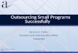 Outsourcing Small Programs Successfully