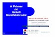 Primer on Israeli Business Law December 2010 G5219-V002