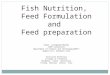 Nutrition and Feed Formulation-Bawing