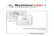 Maximizer CRM 11 Customization Manual