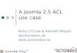 Joomla! 2,5 ACL- A use case