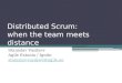 Distributed scrum: when team meets distance