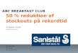 ABC Breakfast Club m. Sanistål: 50% reduktion af stockouts