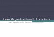 Lean Organizational Structure Sample