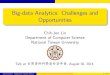 Big-data analytics: challenges and opportunities