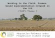 Theme 1 CCAFS - Farmers participatory network for adaptation to climate change on the IGP