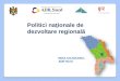 Politici naţionale de  dezvoltare regională