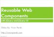Writing Reusable Web Components with jQuery and jQuery UI
