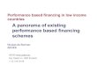 Nicolas de Borman - A panorama of existing performance based financing schemes