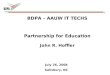 BDPA Charlotte: Education Partnerships