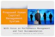 Human Capital Management System with Focus On Performance Management Process