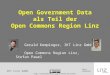 Open Government Data als Teil der Open Commons Region Linz, Stefan Pawel, Gerald Kempinger