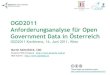 Martin Kaltenböck - Anforderungsanalyse für Open Government Data in Österreich