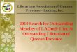 2010 Search for Outstanding Librarian of Quezon Province