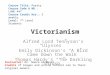 Unit 6-Victorianism
