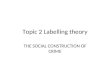 Sociology labelling theory 1