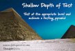 Shallow Depth of Test - Test at the appropriate level