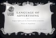 Language of advertising