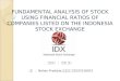 Fundamental Analysis of Stock Using Financial Ratios of Companies Listed on the Indonesia Stock Exchange