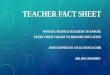 Global Teachers fact sheet