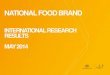 National Food Brand - May 2014 Update