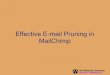 Email Pruning In Mailchimp