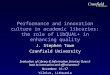Performance and innovation culture in academic libraries: the role of LibQUAL+ in enhancing quality