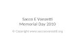 Sacco E Vanzetti Memorial Day 2010