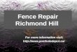 Fence repair richmond hill