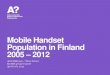 Mobile handset population in Finland 2005-2012