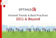 Intranet 2011 Presentation   Trends & Best Practices