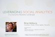 Leveraging Social Analytics in a Dynamic Business Landscape