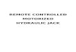 Hydraulic jack motorised  remote 2015