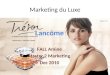 Marketing du Luxe, cas Lancome