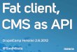 Fat client, CMS as API