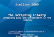 The scripting library: Combining data and information in the library