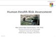 Human health risk assessment