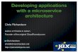 #JaxLondon keynote: Developing applications with a microservice architecture