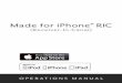 Made for iPhone RIC (Receiver in Canal) operations manual