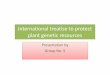 International Treatise to Protect Plant Genetic Resources