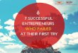 7 Successful Entrepreneurs who Failed at their First Try